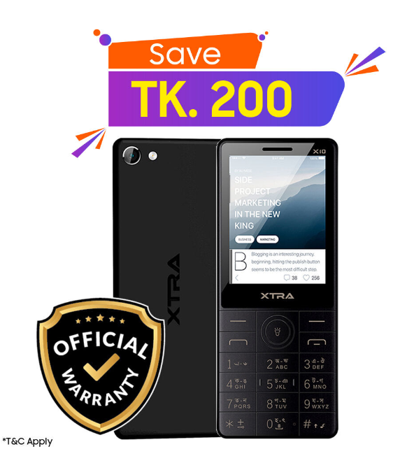 XTRA X10 Featured Phone Price in Bangladesh